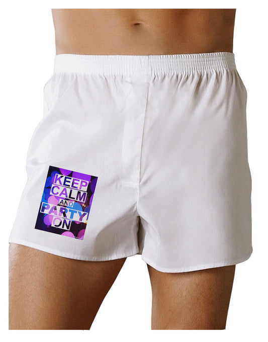 Keep Calm - Party Balloons Boxer Shorts-Boxer Shorts-TooLoud-White-Small-Davson Sales