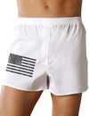 Distressed Black and White American Flag Boxer Shorts-Boxer Shorts-TooLoud-White-Small-Davson Sales