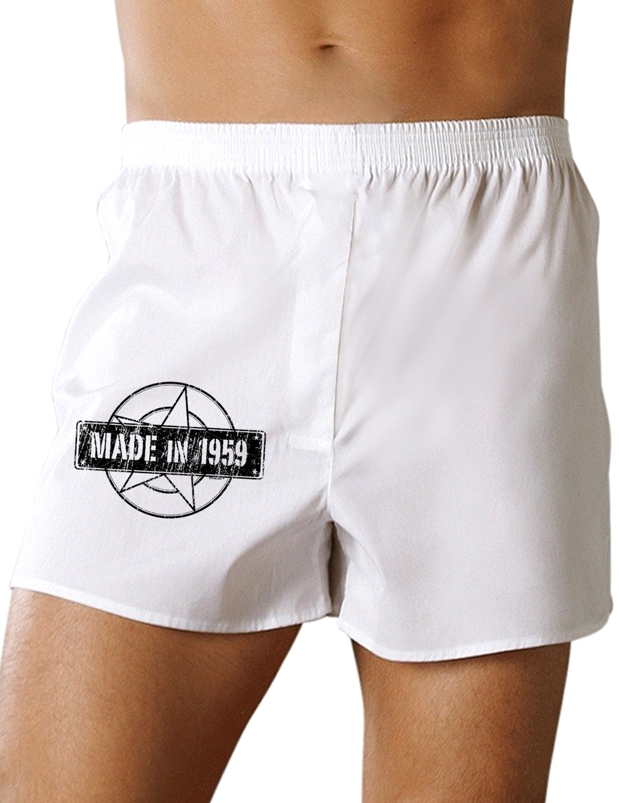 60th Birthday Gift Made in 1959 Boxers Shorts - White - 2XL Tooloud