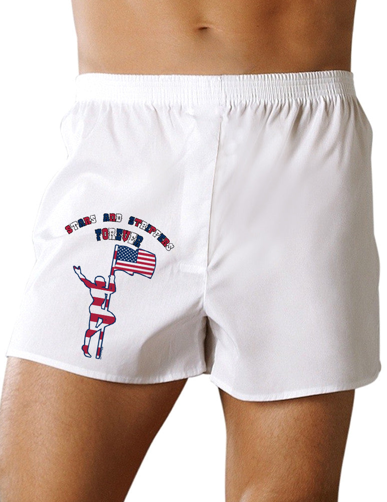 Stars and Strippers Forever Male Boxer Shorts-Boxer Shorts-TooLoud-White-Small-Davson Sales