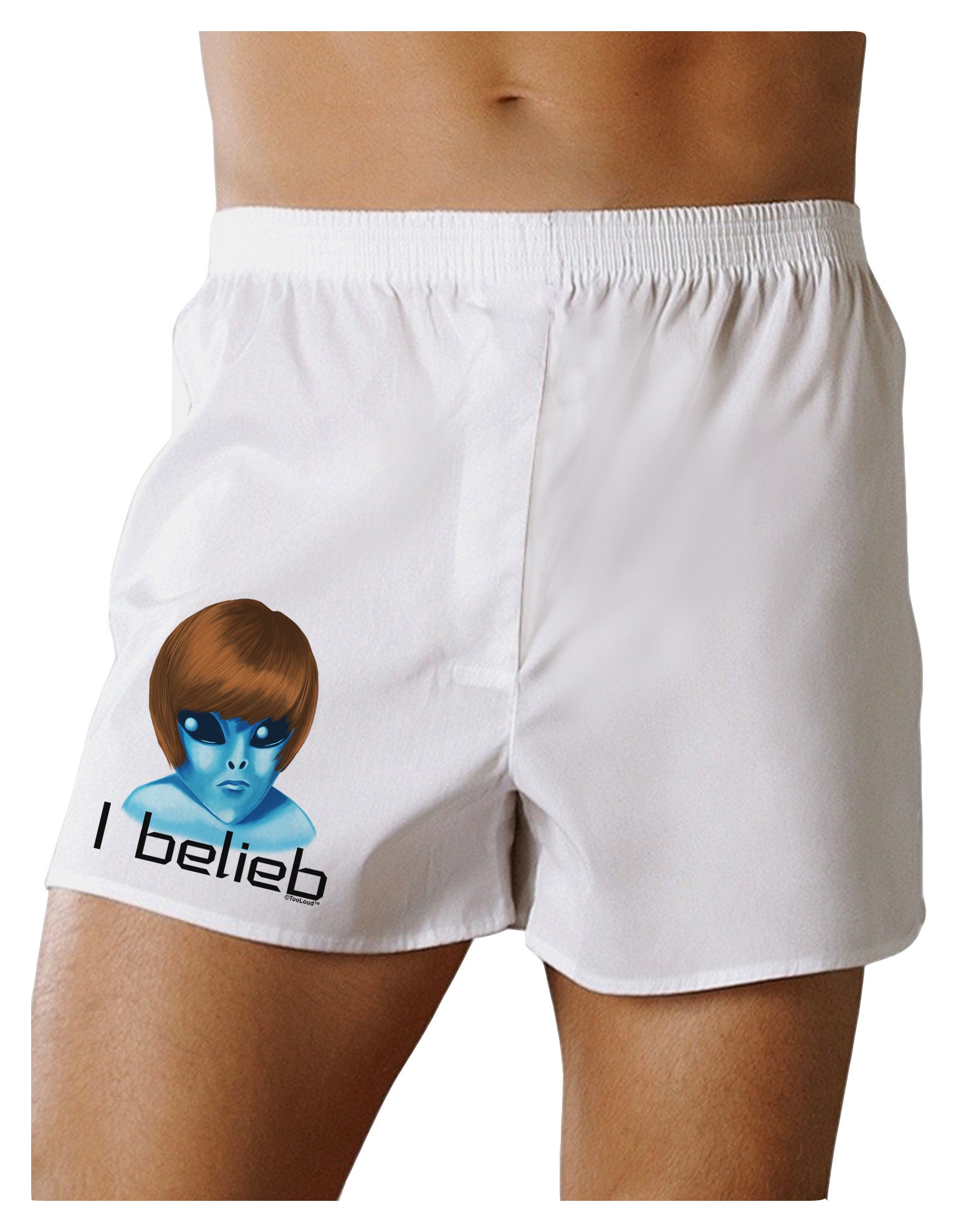 Extraterrestial - I Belieb Boxer Shorts by TooLoud-Boxer Shorts-TooLoud-White-Small-Davson Sales