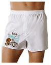 God put Angels on Earth and called them Cowboys Boxers Shorts-Mens Boxers-TooLoud-White-Small-Davson Sales