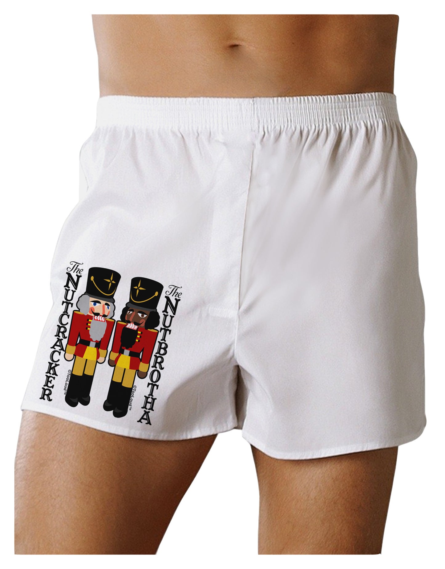 The Nutcracker and Nutbrotha Boxer Shorts by-Boxer Shorts-TooLoud-White-Small-Davson Sales