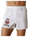No Love Symbol with Text Boxer Shorts-Boxer Shorts-TooLoud-White-Small-Davson Sales