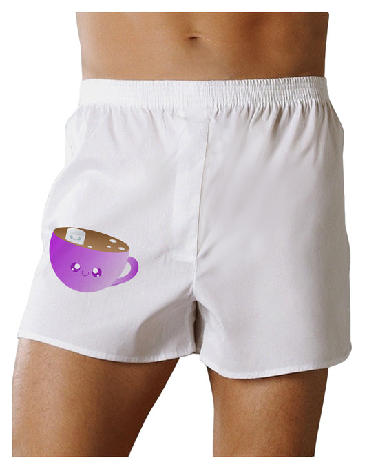 Cute Hot Cocoa Christmas Boxer Shorts-Boxer Shorts-TooLoud-White-Small-Davson Sales