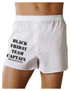 Black Friday Team Captain - Drop and Give Me Deals Boxer Shorts-Boxer Shorts-TooLoud-White-Small-Davson Sales