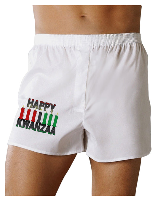 Happy Kwanzaa Candles Boxer Shorts-Boxer Shorts-TooLoud-White-Small-Davson Sales