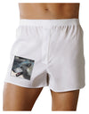 TooLoud White Wolf Face Boxer Shorts-Boxer Shorts-TooLoud-White-Small-Davson Sales