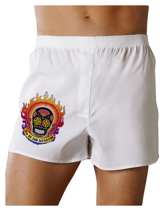 Dia de los Muertos Sacred Calavera Day of the Dead Boxer Shorts-Boxer Shorts-TooLoud-White-Small-Davson Sales