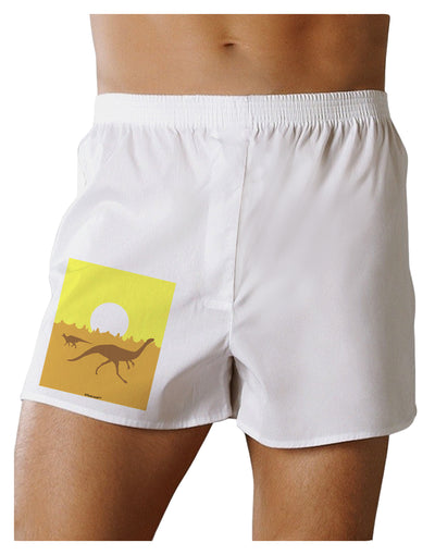 Jurassic Dinosaur Sunrise Boxers Shorts by TooLoud-Boxer Shorts-TooLoud-White-Small-Davson Sales