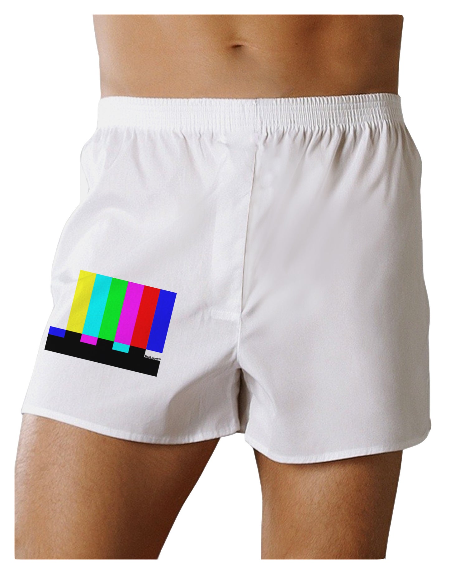 Color Bars Test Signal Boxer Shorts-Boxer Shorts-TooLoud-White-Small-Davson Sales