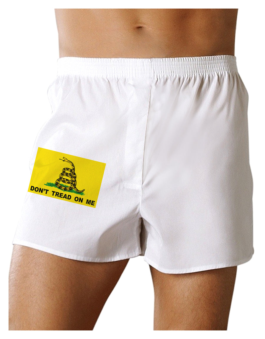 Classic Gadsden Flag Don't Tread On Me Boxers Shorts-Boxer Shorts-TooLoud-White-Small-Davson Sales