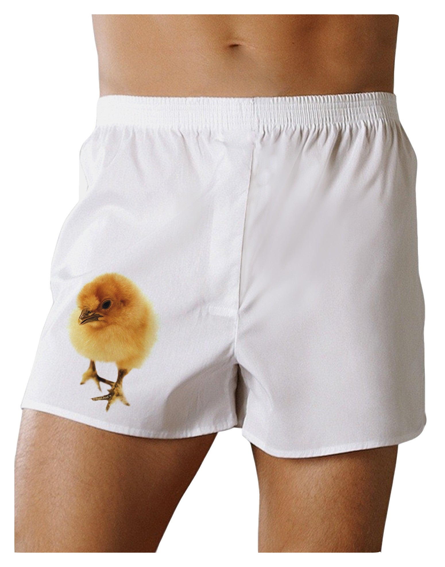 Fluffy Chick Boxer Shorts-Boxer Shorts-TooLoud-White-Small-Davson Sales