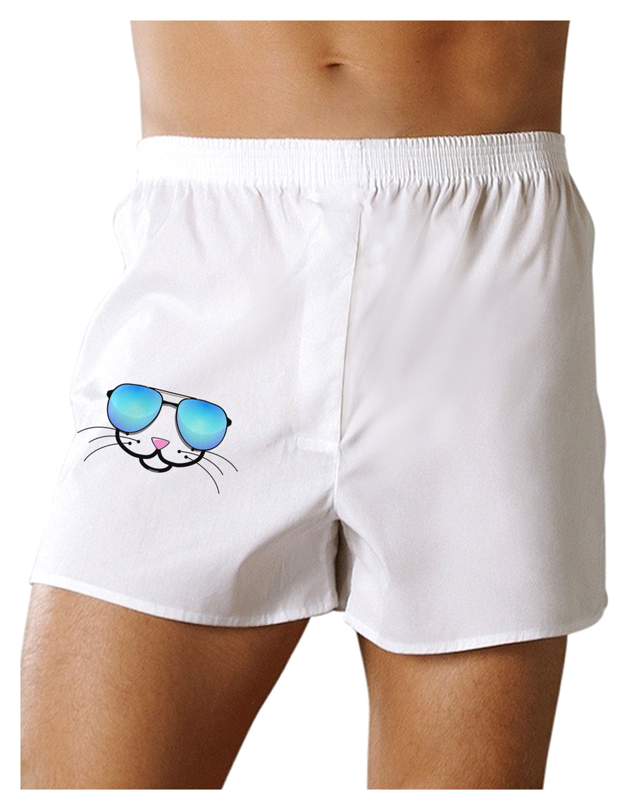 Kyu-T Face - Kattia Cool Sunglasses Boxers Shorts-Boxer Shorts-TooLoud-White-Small-Davson Sales