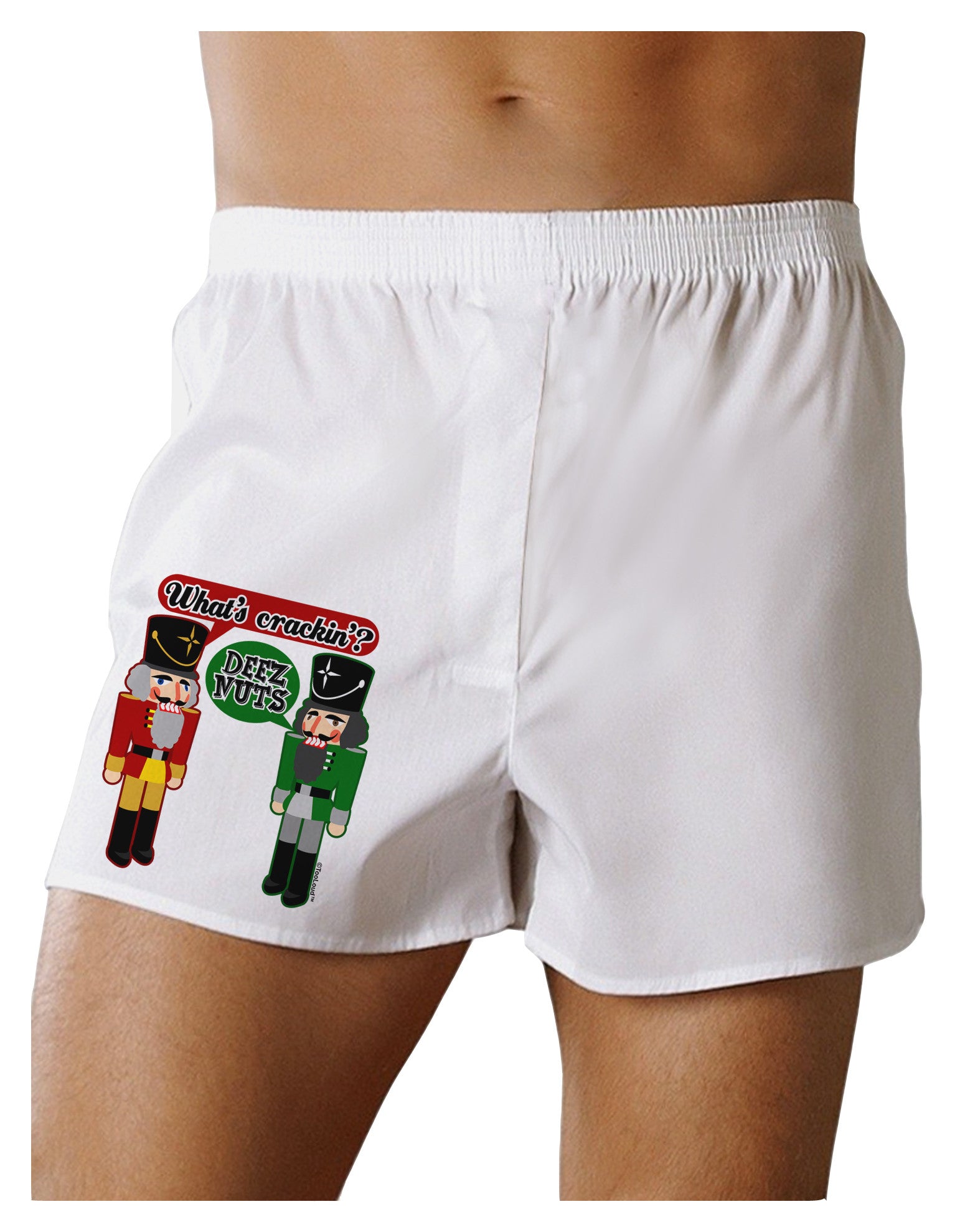 Whats Crackin - Deez Nuts Boxer Shorts by-Boxer Shorts-TooLoud-White-Small-Davson Sales