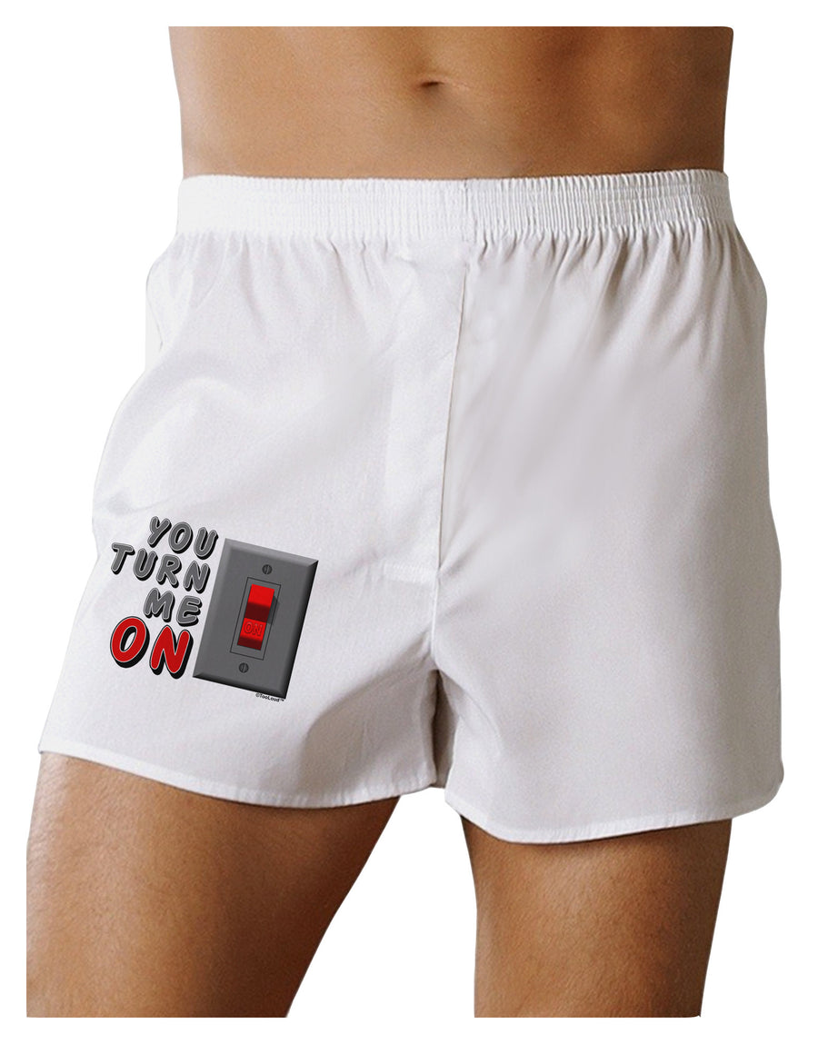 You Turn Me On Switch Boxer Shorts-Boxer Shorts-TooLoud-White-Small-Davson Sales