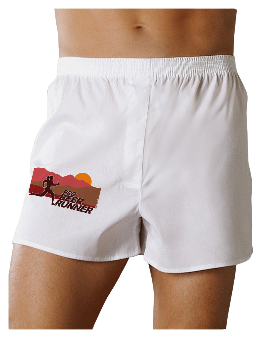 Pro Beer Runner Woman Boxer Shorts-Boxer Shorts-TooLoud-White-Small-Davson Sales