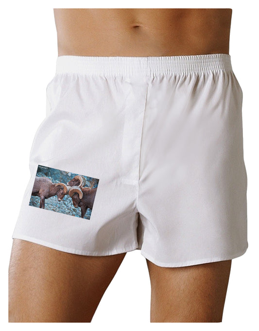 CO Bighorn Head Butt Boxer Shorts-Boxer Shorts-TooLoud-White-Small-Davson Sales