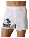 Colorado Landscape Watercolor BW Boxer Shorts-Boxer Shorts-TooLoud-White-Small-Davson Sales