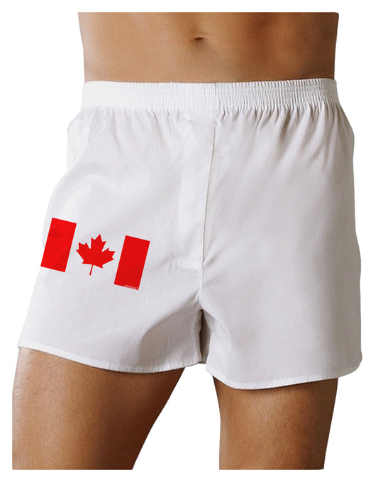 Canadian Flag Maple Leaf Colors Boxer Shorts-Boxer Shorts-TooLoud-White-Small-Davson Sales