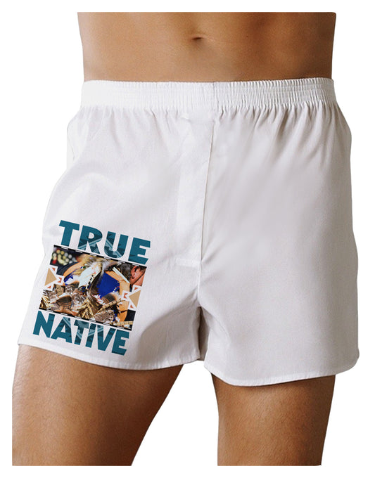 True Native American Boxer Shorts-Boxer Shorts-TooLoud-White-Small-Davson Sales
