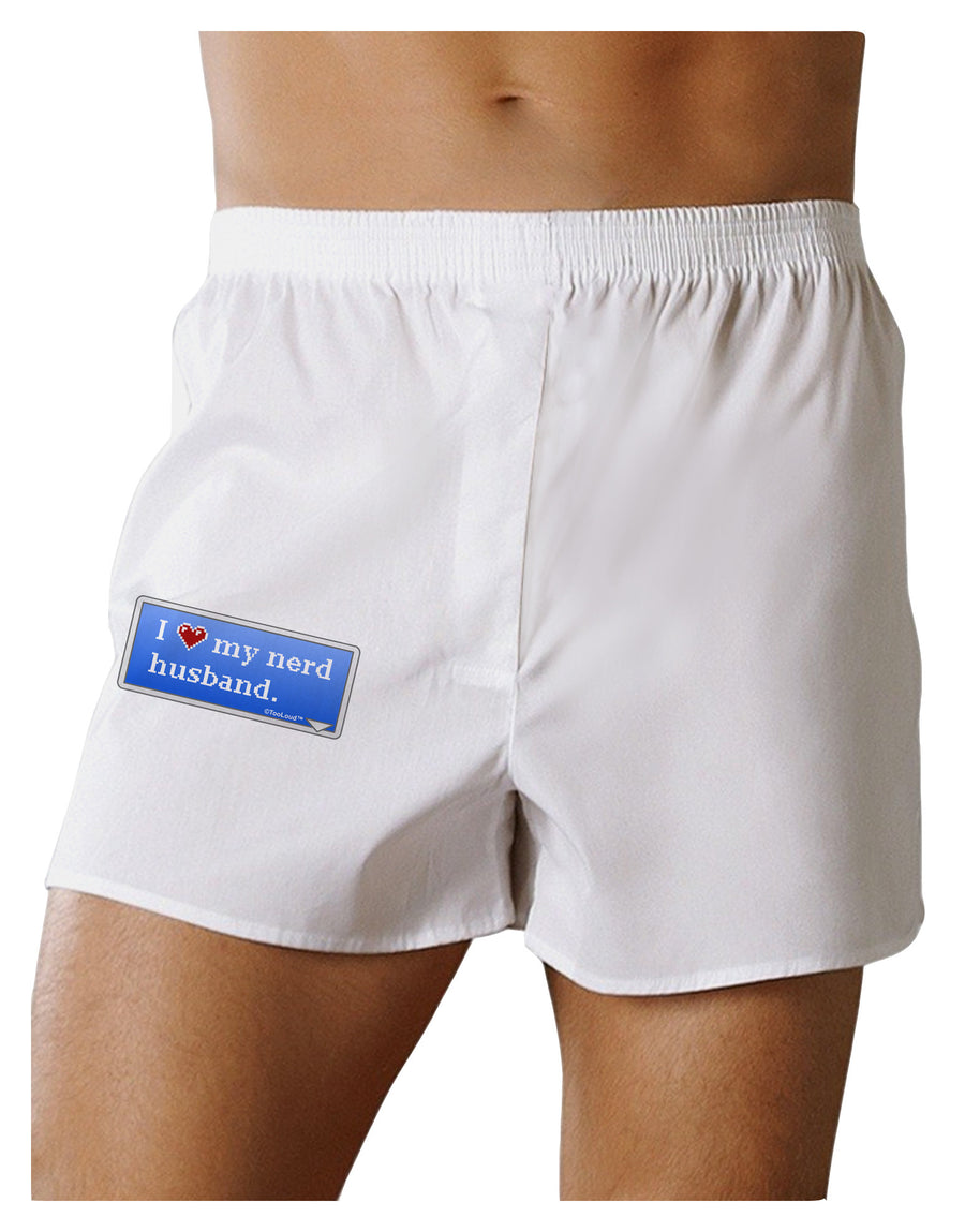 I Heart My Nerd Husband - Retro Boxer Shorts by TooLoud-Boxer Shorts-TooLoud-White-Small-Davson Sales