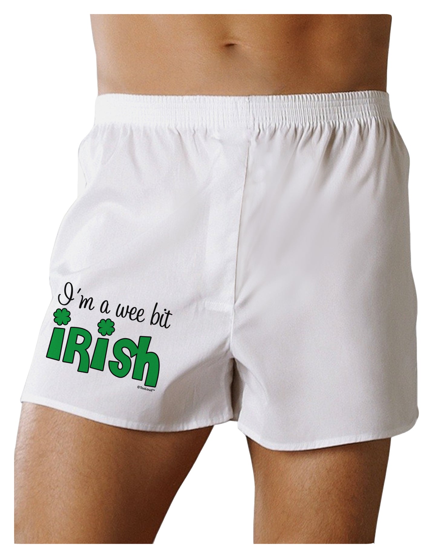 I'm A Wee Bit Irish Boxer Shorts by TooLoud-Boxer Shorts-TooLoud-White-Small-Davson Sales