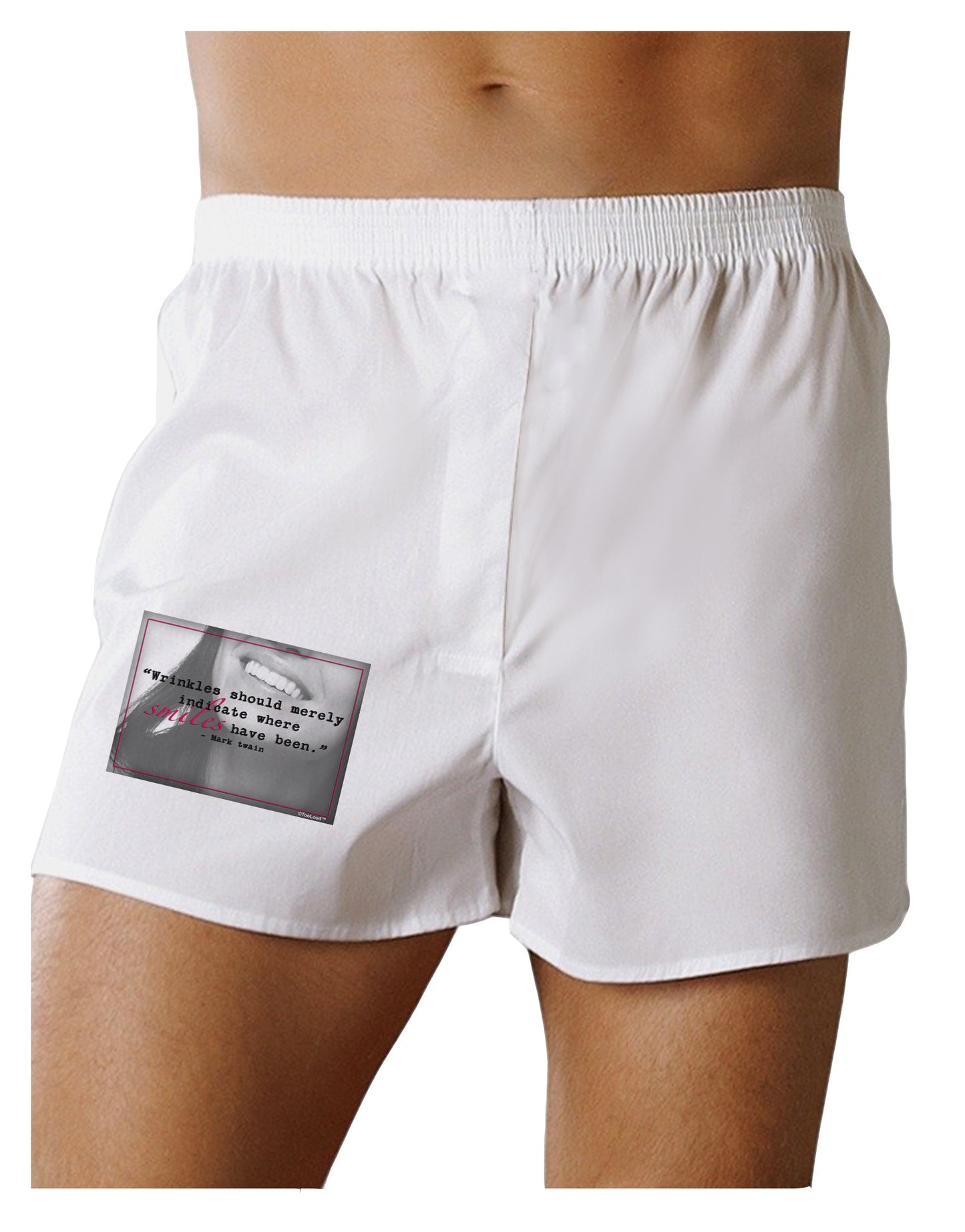 Where Smiles Mark Twain Boxer Shorts-Boxer Shorts-TooLoud-White-Small-Davson Sales