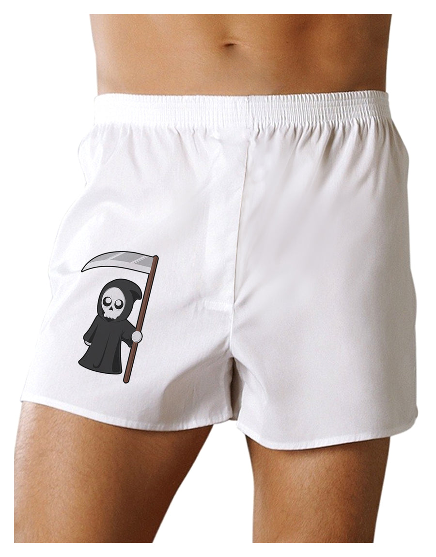 Cute Grim Reaper - Halloween Boxers Shorts-Boxer Shorts-TooLoud-White-Small-Davson Sales