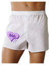 Meh Candy Heart Purple - Valentines Day Boxer Shorts by TooLoud-Boxer Shorts-TooLoud-White-Small-Davson Sales