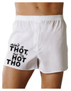 Ain't a THOT but I'm HOT THO Boxer Shorts-Boxer Shorts-TooLoud-White-Small-Davson Sales