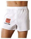 I love BBQ Ribs Boxer Shorts-Boxer Shorts-TooLoud-White-Small-Davson Sales