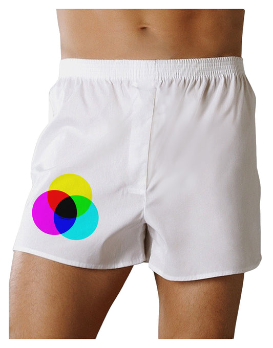 CMYK Color Model Boxer Shorts by TooLoud-Boxer Shorts-TooLoud-White-Small-Davson Sales