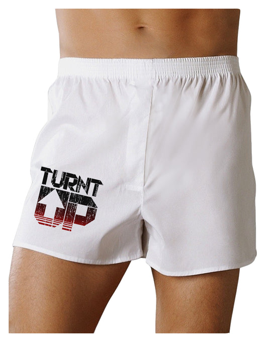 TooLoud Turnt Up Distressed Boxer Shorts-Boxer Shorts-TooLoud-White-Small-Davson Sales