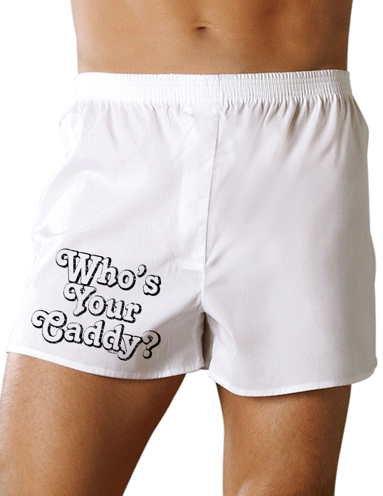 Who's Your Caddy Boxer Shorts-Boxer Shorts-TooLoud-White-Small-Davson Sales