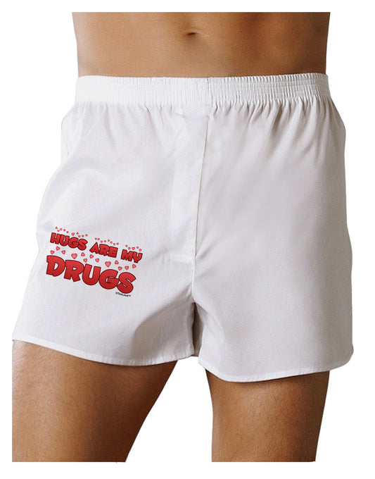 Hugs Are My Drugs Boxer Shorts-Boxer Shorts-TooLoud-White-Small-Davson Sales
