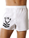 USA Military Air Force Stencil Logo Boxer Shorts-Boxer Shorts-TooLoud-White-Small-Davson Sales