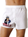 Uncle Sam Proud to be an American Boxer Shorts-Boxer Shorts-TooLoud-White-Small-Davson Sales