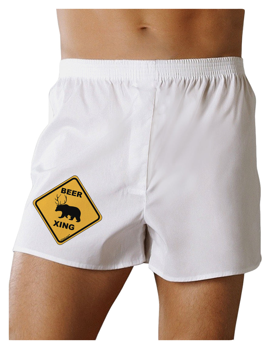 Beer Xing Boxer Shorts-Boxer Shorts-TooLoud-White-Small-Davson Sales