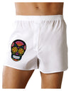 Version 2 Black Day of the Dead Calavera Boxer Shorts-Boxer Shorts-TooLoud-White-Small-Davson Sales