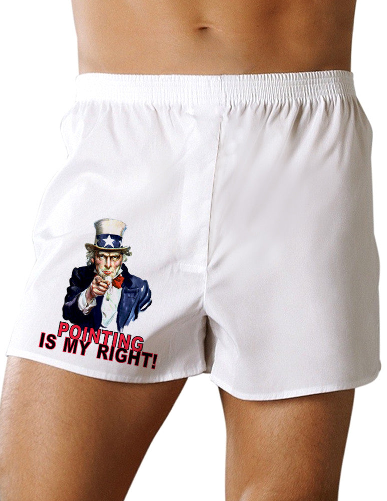 Uncle Sam Pointing is my Right Boxer Shorts-Boxer Shorts-TooLoud-White-Small-Davson Sales