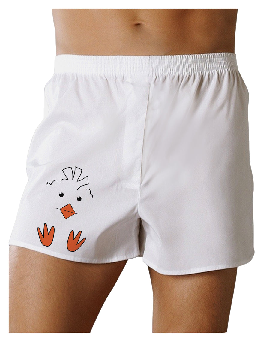Cute Easter Chick Face Boxers Shorts-Mens Boxers-TooLoud-White-Small-Davson Sales
