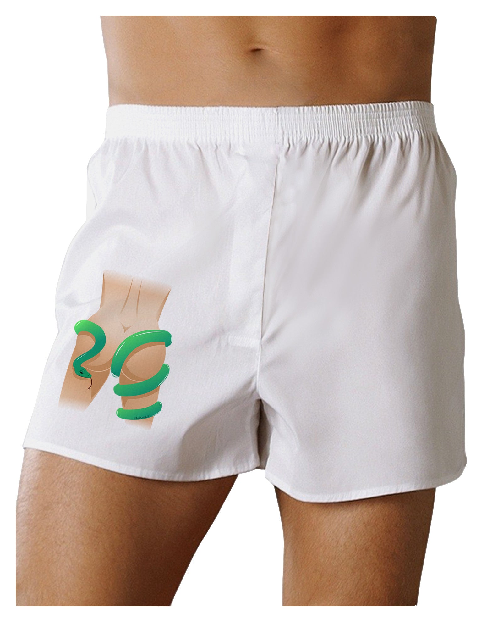 Lady Anaconda Design Medium Boxer Shorts-Boxer Shorts-TooLoud-White-Small-Davson Sales
