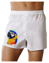 Brightly Colored Parrot Watercolor Boxer Shorts-Boxer Shorts-TooLoud-White-Small-Davson Sales