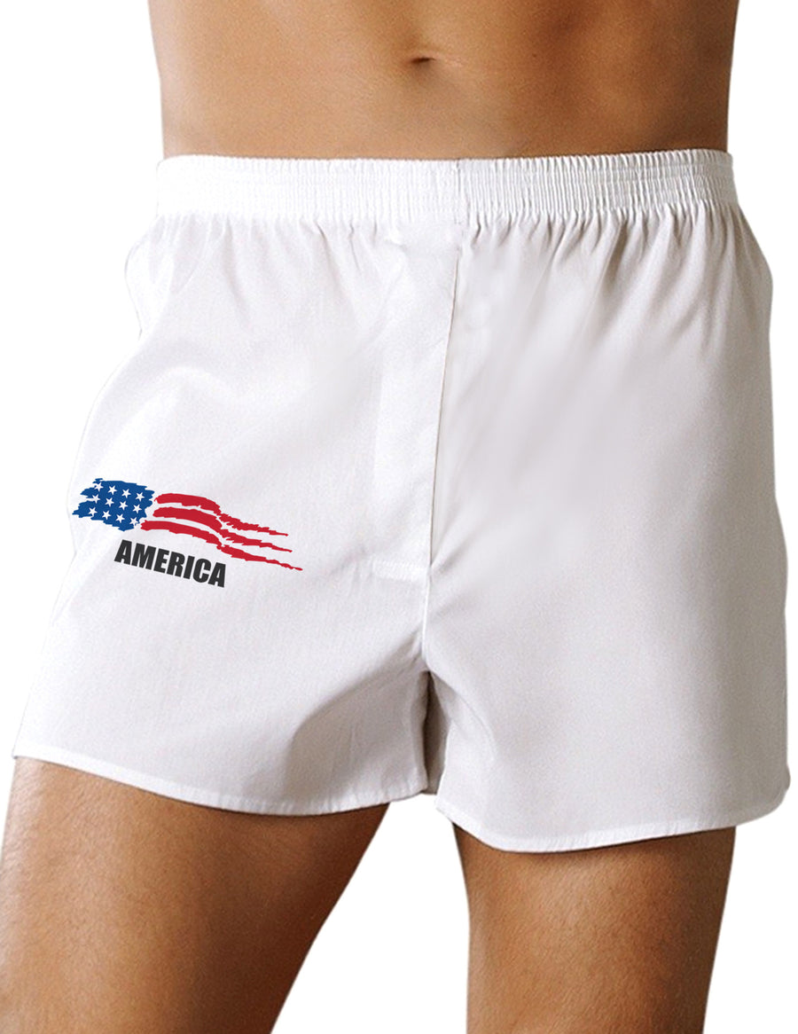 America Flag Boxer Shorts-Boxer Shorts-TooLoud-White-Small-Davson Sales