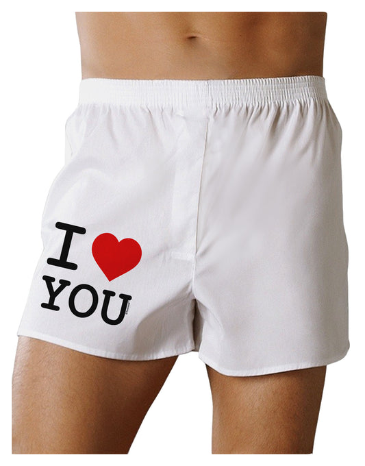 I Heart You Boxer Shorts-Boxer Shorts-TooLoud-White-Small-Davson Sales