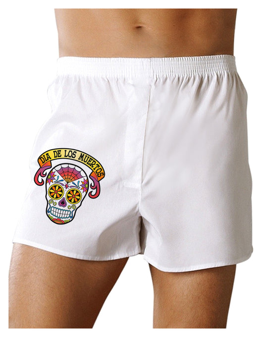 Dia de los Muertos Calavera Boxer Shorts-Boxer Shorts-TooLoud-White-Small-Davson Sales