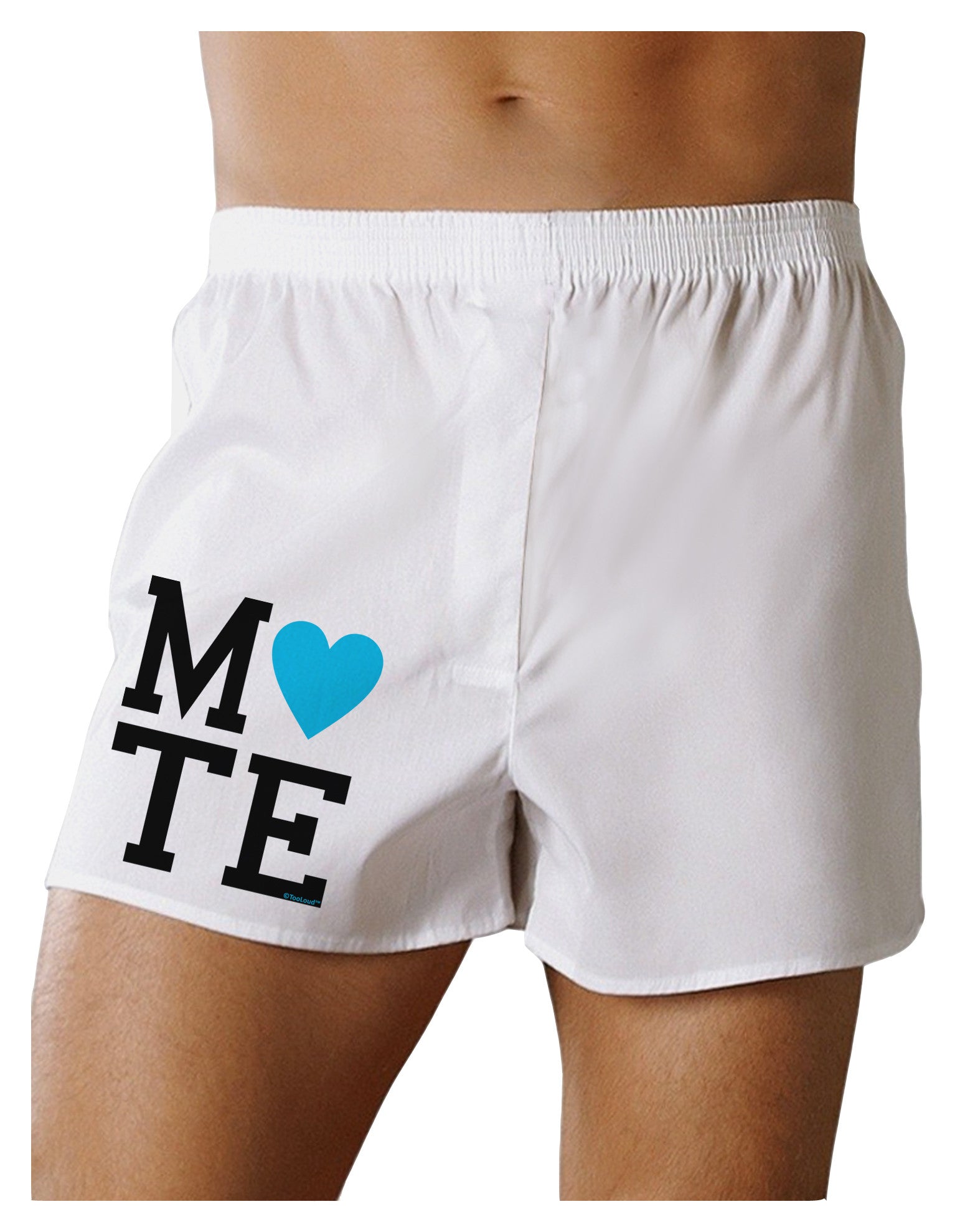 Matching Soulmate Design - Mate - Blue Boxer Shorts by TooLoud-Boxer Shorts-TooLoud-White-Small-Davson Sales