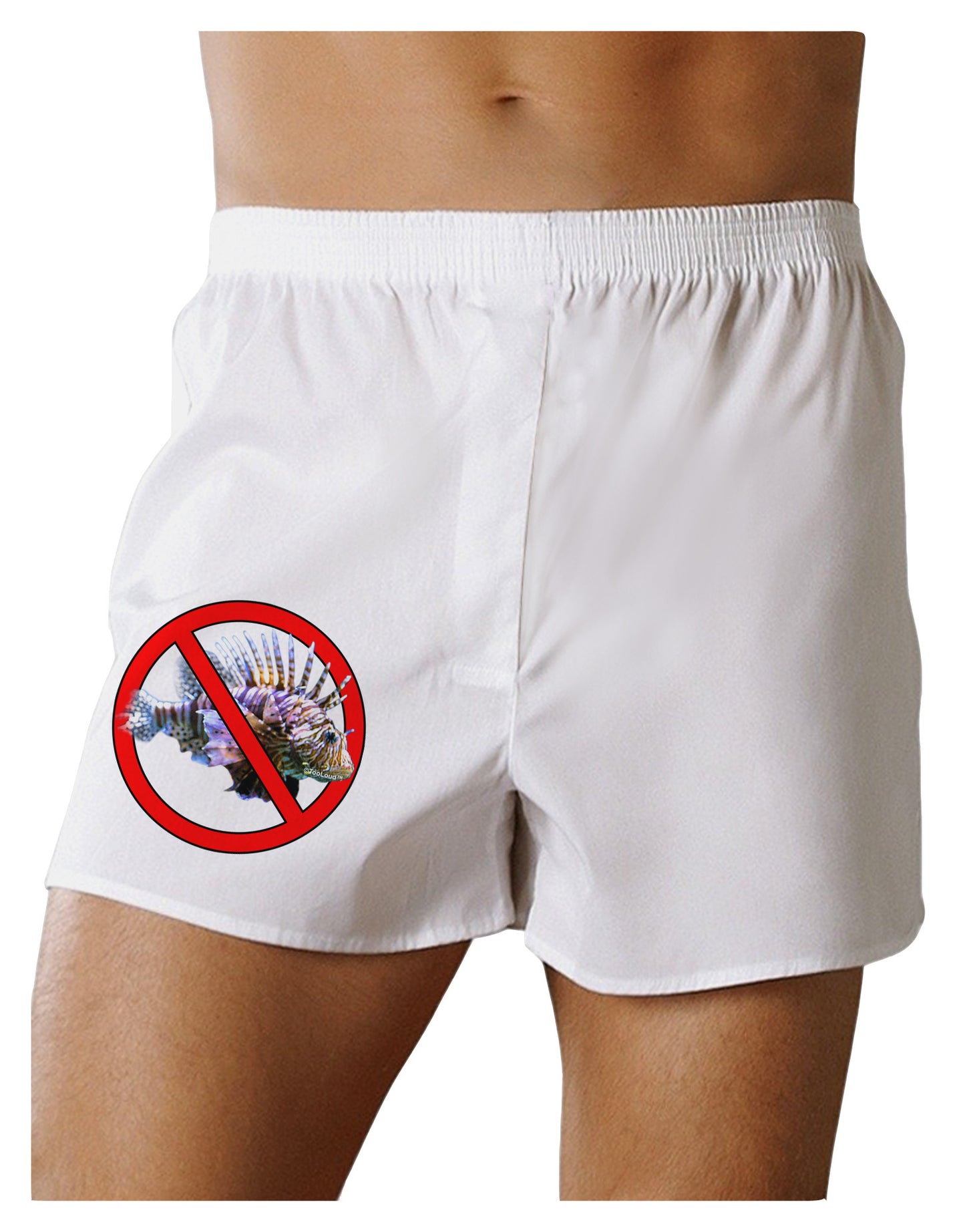 No Lionfish Boxer Shorts-Boxer Shorts-TooLoud-White-Small-Davson Sales