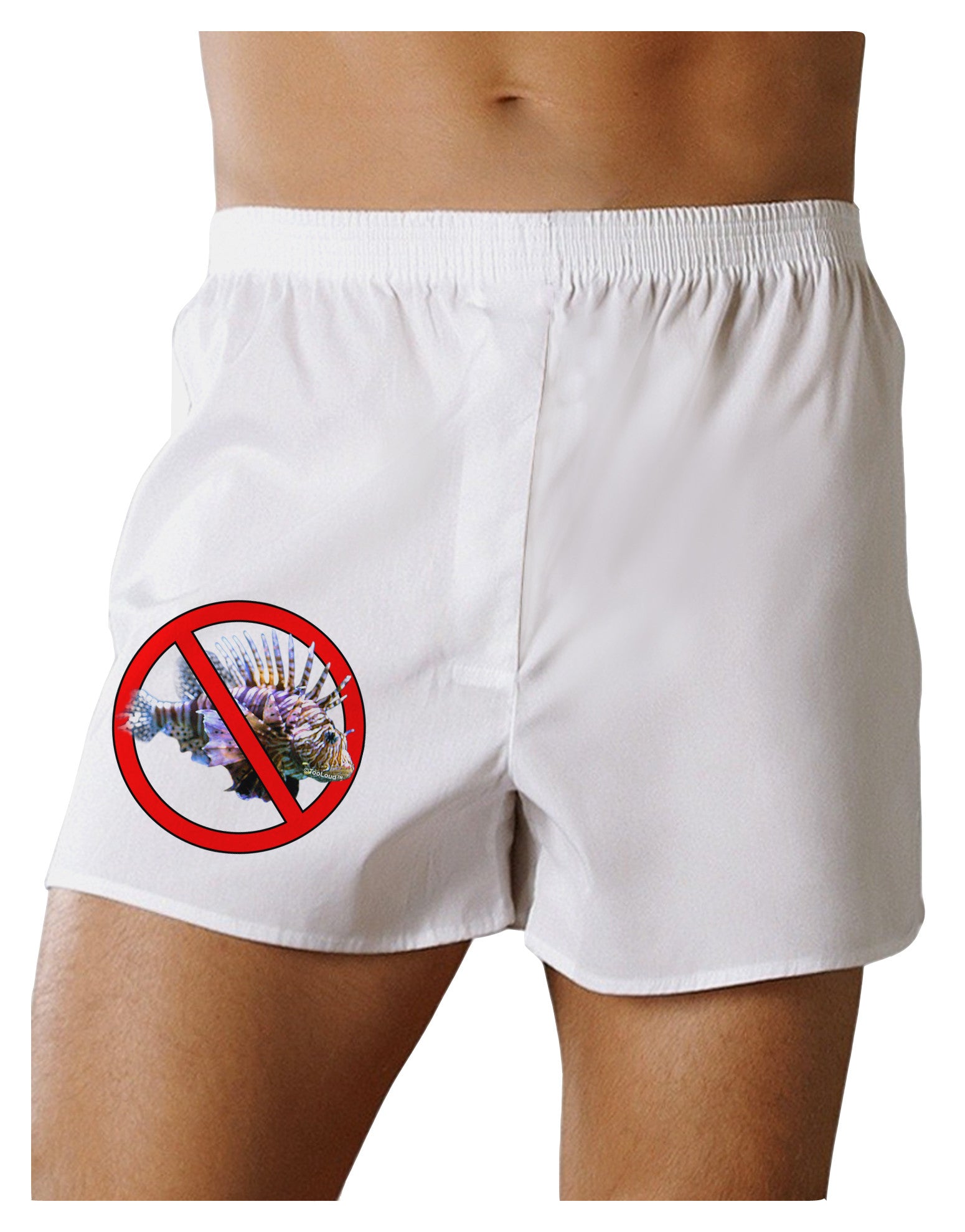 No Lionfish Boxer Shorts-Boxer Shorts-TooLoud-White-Small-Davson Sales